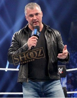 WWE Shane Mcmahon Black Leather Jacket
